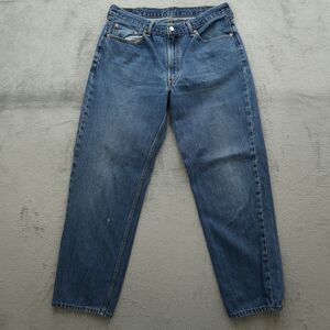 Levi's 550 Jeans Mens Fits 36x33 (Size 38x34) Blue Relaxed Tapered Denim Fading